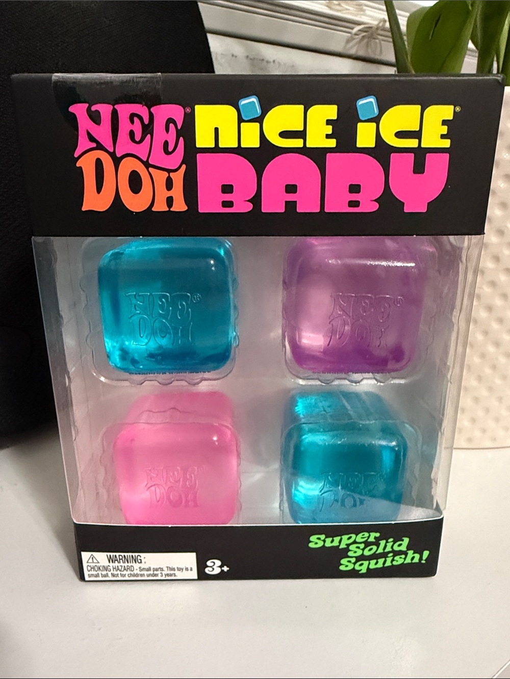 Schylling Needoh Nice Ice Baby Squishies Set - Pink, Blue & Purple (AUTHENTIC) 🧊